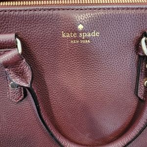 Kate Spade burgundy purse and matching wallet